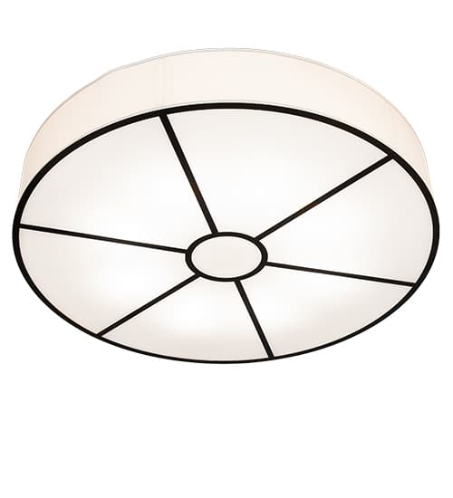 Cilindro 8 Light 48" Wide Semi-Flush Drum Ceiling Fixture - Timeless Bronze Finish