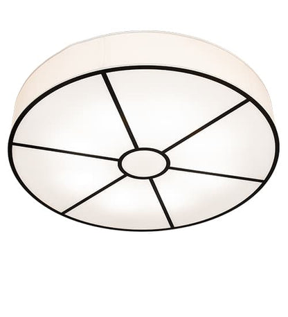 Cilindro 8 Light 48" Wide Semi-Flush Drum Ceiling Fixture - Timeless Bronze Finish
