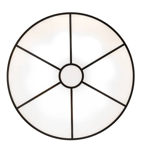Cilindro 8 Light 48" Wide Semi-Flush Drum Ceiling Fixture - Timeless Bronze Finish