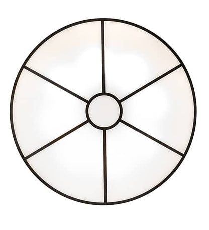 Cilindro 8 Light 48" Wide Semi-Flush Drum Ceiling Fixture - Timeless Bronze Finish