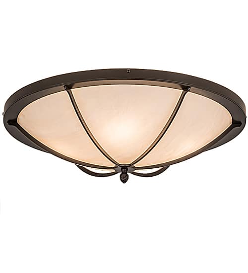 Dominga 4 Light 24" Wide Flush Mount Bowl Ceiling Fixture - Oil Rubbed Bronze Finish