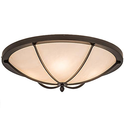 Dominga 4 Light 24" Wide Flush Mount Bowl Ceiling Fixture - Oil Rubbed Bronze Finish