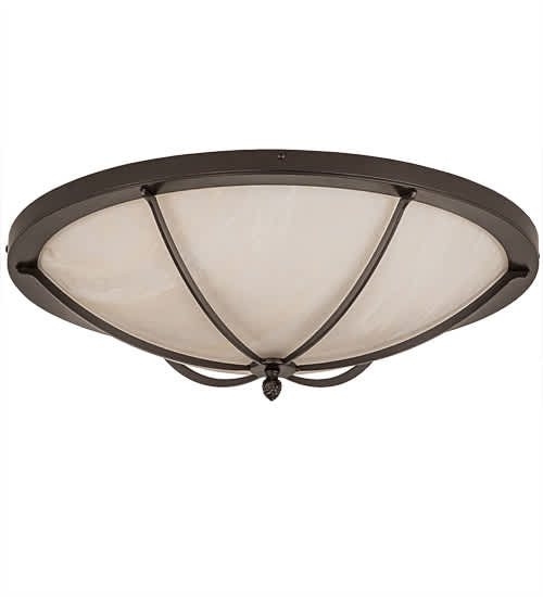 Dominga 4 Light 24" Wide Flush Mount Bowl Ceiling Fixture - Oil Rubbed Bronze Finish