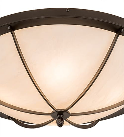 Dominga 4 Light 24" Wide Flush Mount Bowl Ceiling Fixture - Oil Rubbed Bronze Finish