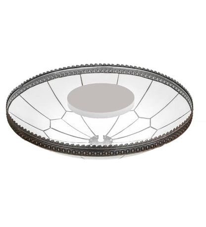 Vincent Honeycomb 30" Wide LED Semi-Flush Bowl Ceiling Fixture
