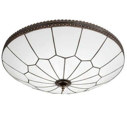 Vincent Honeycomb 30" Wide LED Semi-Flush Bowl Ceiling Fixture
