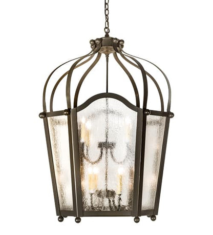 10 Light 33" Wide Taper Candle Pendant
