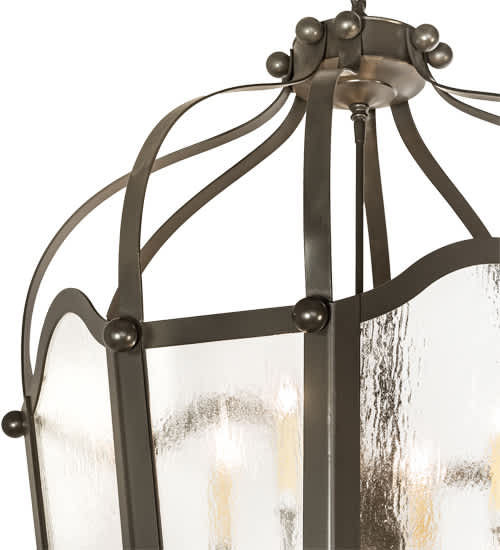10 Light 33" Wide Taper Candle Pendant