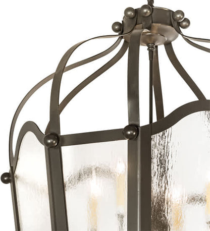 10 Light 33" Wide Taper Candle Pendant