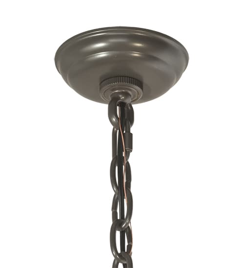 10 Light 33" Wide Taper Candle Pendant