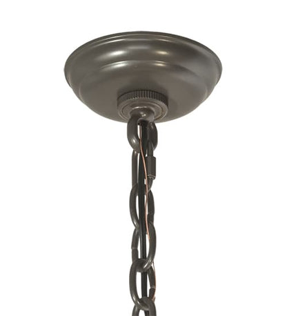 10 Light 33" Wide Taper Candle Pendant