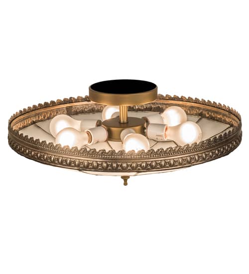 Vincent Honeycomb 6 Light 21" Wide Semi-Flush Bowl Ceiling Fixture