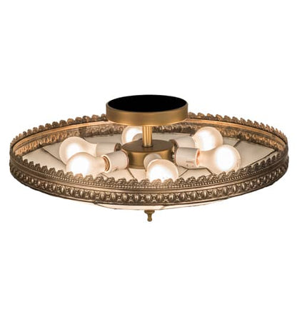 Vincent Honeycomb 6 Light 21" Wide Semi-Flush Bowl Ceiling Fixture