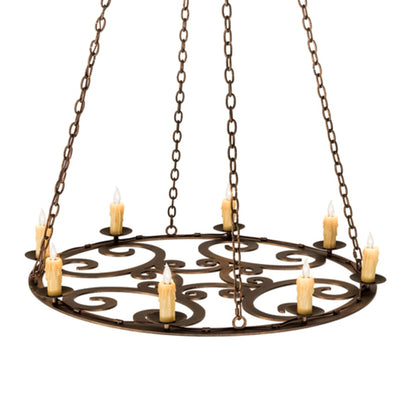 Meyda Tiffany 8 Light 42" Wide Taper Candle Pendant