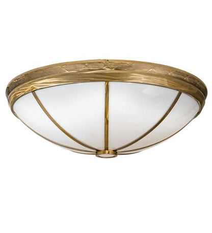 Kahe 12 Light 60" Wide Flush Mount Bowl Ceiling Fixture - Brass Tint Finish