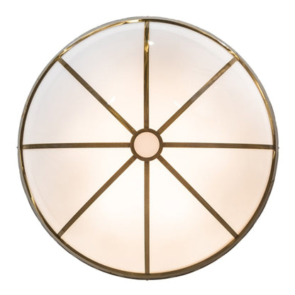Meyda Tiffany Kahe 12 Light 60" Wide Flush Mount Bowl Ceiling Fixture - Brass Tint Finish
