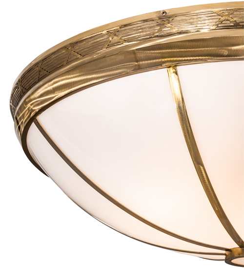 Kahe 12 Light 60" Wide Flush Mount Bowl Ceiling Fixture - Brass Tint Finish