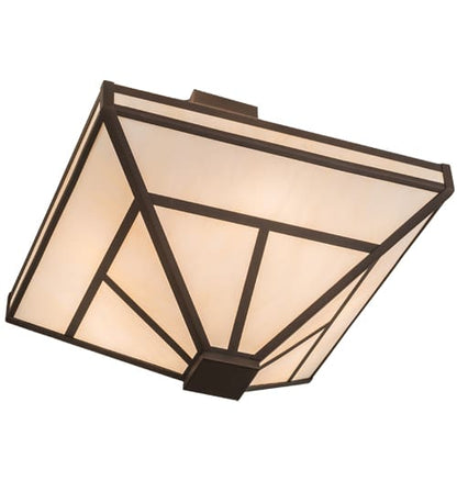 T Mission 8 Light 34" Wide Semi-Flush Ceiling Fixture - Mahogany Bronze Finish
