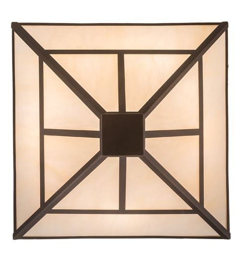 T Mission 8 Light 34" Wide Semi-Flush Ceiling Fixture - Mahogany Bronze Finish