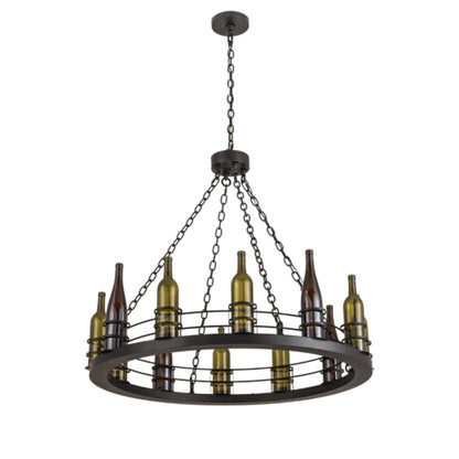 Meyda Tiffany Tuscan Vineyard 12 Light 42" Wide Ring Chandelier
