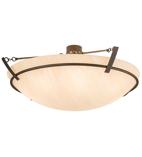 Covina 8 Light 48" Wide Semi-Flush Bowl Ceiling Fixture