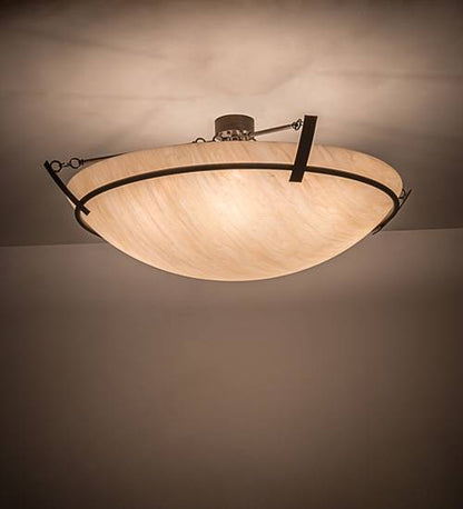 Covina 8 Light 48" Wide Semi-Flush Bowl Ceiling Fixture