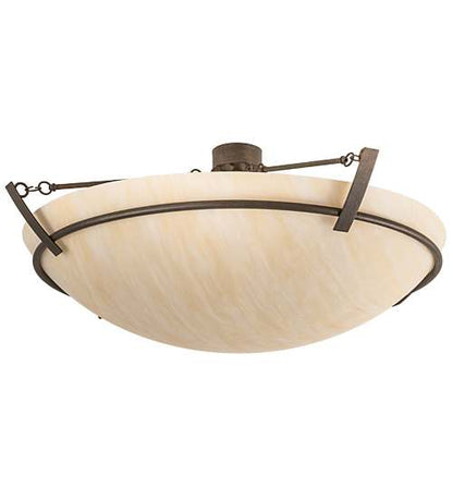 Covina 8 Light 48" Wide Semi-Flush Bowl Ceiling Fixture