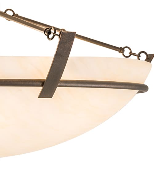 Covina 8 Light 48" Wide Semi-Flush Bowl Ceiling Fixture