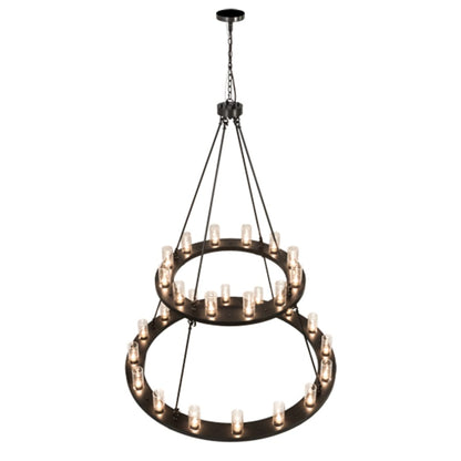 Meyda Tiffany Loxley 28 Light 60" Wide Ring Chandelier