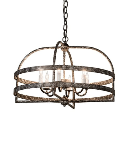 Aldari 6 Light 22" Wide Taper Candle Style Chandelier