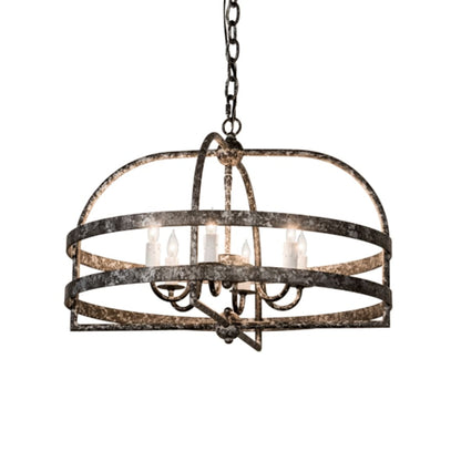 Meyda Tiffany Aldari 6 Light 22" Wide Taper Candle Style Chandelier