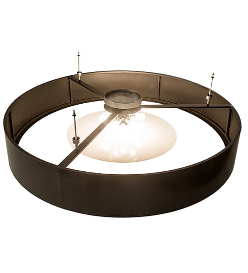Cilindro Chic 12 Light 72" Wide Semi-Flush Drum Ceiling Fixture