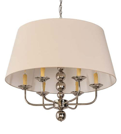 6 Light 38" Wide Taper Candle Pendant