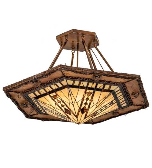 Sonoma 6 Light 40" Wide Semi-Flush Ceiling Fixture