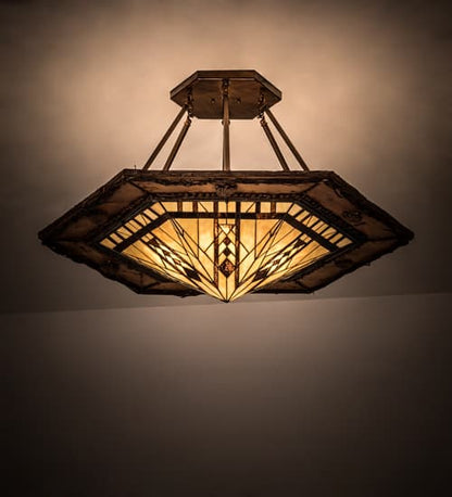Sonoma 6 Light 40" Wide Semi-Flush Ceiling Fixture