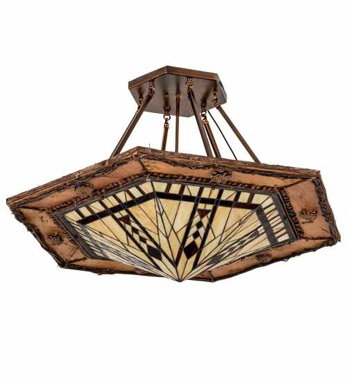 Sonoma 6 Light 40" Wide Semi-Flush Ceiling Fixture