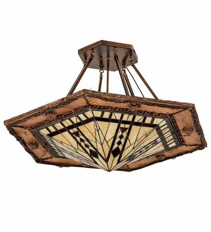 Sonoma 6 Light 40" Wide Semi-Flush Ceiling Fixture