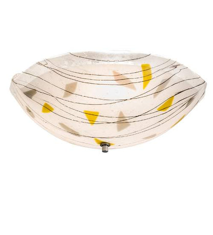 Metro Fusion 3 Light 18" Wide Semi-Flush Bowl Ceiling Fixture