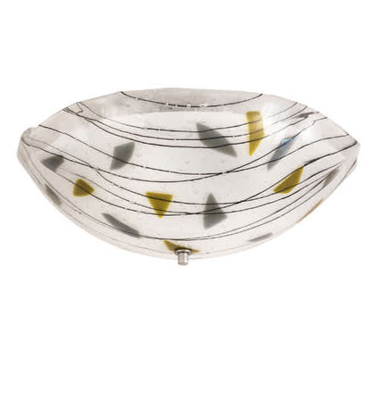 Metro Fusion 3 Light 18" Wide Semi-Flush Bowl Ceiling Fixture