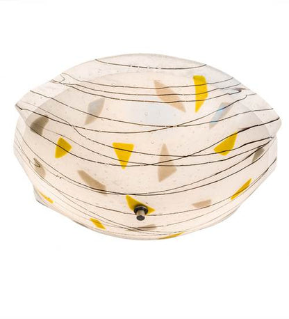 Metro Fusion 3 Light 18" Wide Semi-Flush Bowl Ceiling Fixture