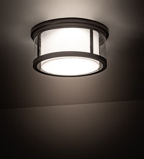 Cilindro Campbell 19" Wide LED Flush Mount Drum Ceiling Fixture
