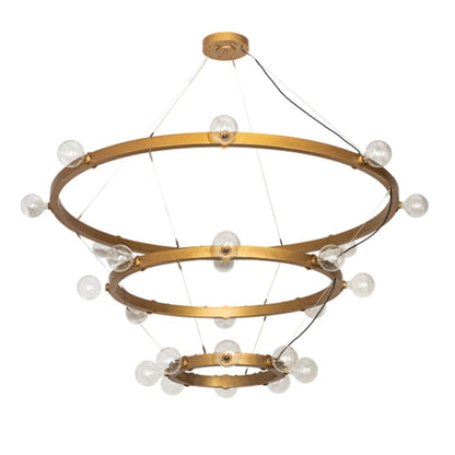 Meyda Tiffany Manheim Alva 24 Light 72" Wide Ring Chandelier