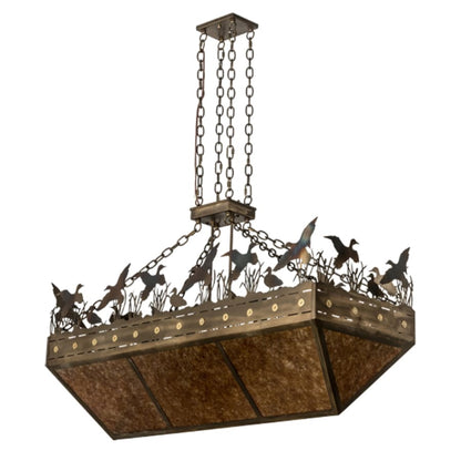 Meyda Tiffany 8 Light 18" Wide Abstract Linear Pendant
