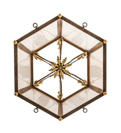 6 Light 34" Wide Taper Candle Pendant