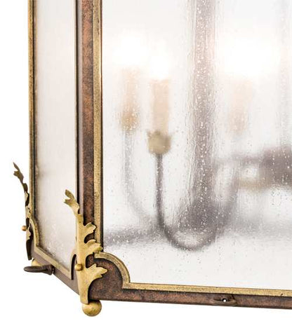 6 Light 34" Wide Taper Candle Pendant