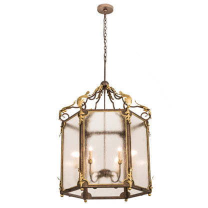 Meyda Tiffany 6 Light 34" Wide Taper Candle Pendant