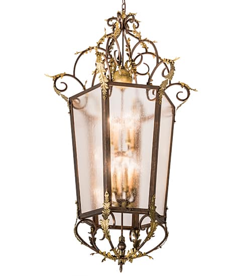 12 Light 35" Wide Taper Candle Pendant