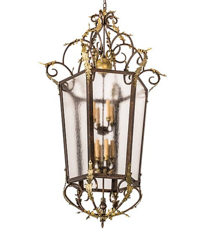 12 Light 35" Wide Taper Candle Pendant