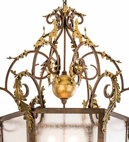 12 Light 35" Wide Taper Candle Pendant