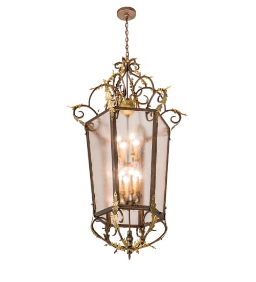 12 Light 35" Wide Taper Candle Pendant